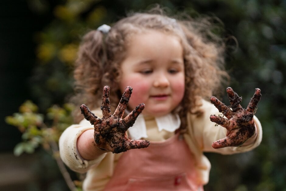 Wellbeing benefits of gardening for children